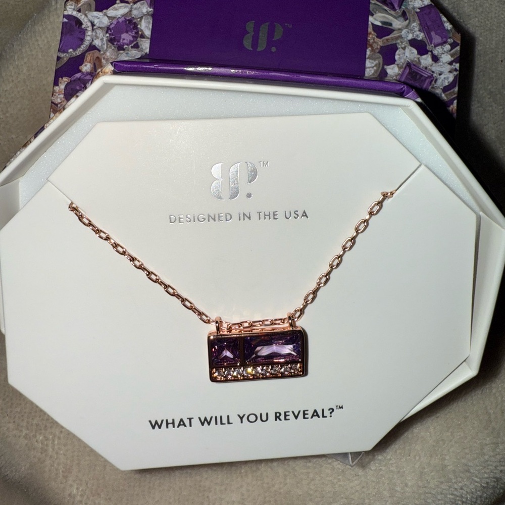 Chic Purple Necklace by B.P.